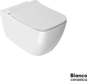 Bianco Ceramica Mizo Rimless 361600SC White - Κρεμαστη Λεκανη