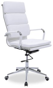 Καρέκλα γραφείου διευθυντή Tokyo pakoworld pu λευκό Model: 033-000006