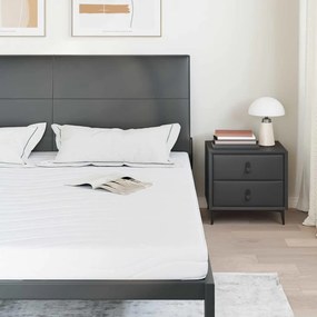 vidaXL Στρώμα Λευκό 200 x 200 cm Ζακάρ ύφασμα