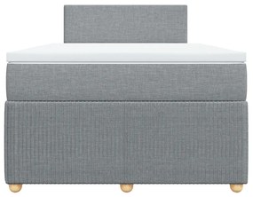 ΚΡΕΒΑΤΙ BOXSPRING ΜΕ ΣΤΡΩΜΑ ΑΝΟΙΧΤΟ ΓΚΡΙ 120X200 ΕΚ. ΥΦΑΣΜΑΤΙΝΟ 3287416