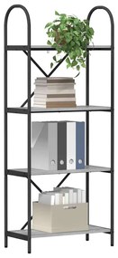 vidaXL Ράφι Βιβλίων Γκρι sonoma 60 x 30 x 146 εκ Επεξεργασμένο ξύλο