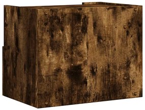 vidaXL Κομοδίνα Επιτοίχια 2 τεμ. Καπνιστή Δρυς 45x30x35 εκ.