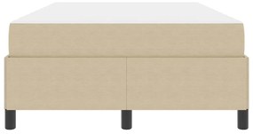 vidaXL Σκελετός Κρεβατιού Ανοιχτό Πράσινο Γκρι 120 x 190 cm ύφασμα