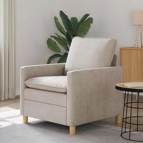 vidaXL Καναπές Κρεμ 76 x 81 x 87,5 εκ Πολυεστέρας