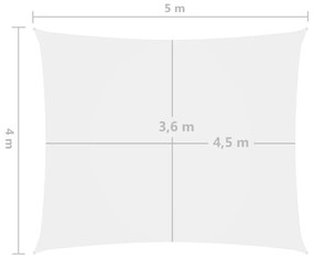 ΠΑΝΙ ΣΚΙΑΣΗΣ ΟΡΘΟΓΩΝΙΟ ΛΕΥΚΟ 4 X 5 Μ. ΑΠΟ ΎΦΑΣΜΑ OXFORD 135271