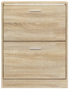 vidaXL Παπουτσοθήκη Χρώμα Δρυός 59x17x81 εκ. από Επεξεργασμένο Ξύλο