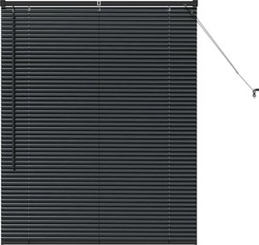 vidaXL Βενετσιάνικες Ρόδες Μαύρο 130 x 105 εκ Αλουμίνιο