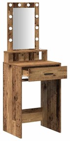 vidaXL Τραπέζι περιποίησης Καφέ 50 x 41 x 140 εκ. Επεξεργασμένο ξύλο