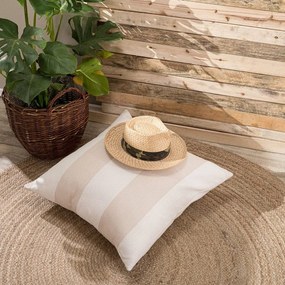Μαξιλαροθήκη Διακοσμητική Gella 01 Ecru Teoran 65Χ65 Cotton-Polyester