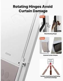 VEVOR Dog Door for Sliding Glass Door, 2311-2439 mm Adjustable Height, Aluminum Alloy Frame with Metal Rotating Hinges, Lock Design, 209.6 x 311.2 mm Flap, Sliding Glass Pet Door for Renters