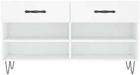 vidaXL Παπουτσοθήκη Λευκή 102 x 35 x 55 εκ. από Επεξεργασμένο Ξύλο