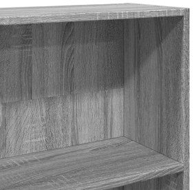 vidaXL Βιβλιοθήκη Γκρι Sonoma 80x24x176 εκ. από Επεξεργ. Ξύλο
