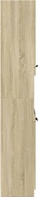vidaXL Ντουλάπι Μπάνιου Sonoma Δρυς 32x34x188,5 εκ. Επεξεργ. Ξύλο