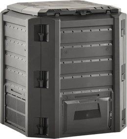 vidaXL Κάδος Κομποστοποίησης Μαύρος 380 Λίτρων