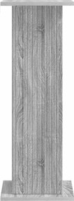 vidaXL Βάση φυτών 2 τμχ. Γκρι Sonoma 30,5 x 30 x 80,5 εκ