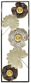 Διακοσμητικό Τοίχου Leafs 161-125-207 161-125-207 31x2x90cm Multi Μέταλλο