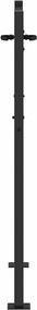 vidaXL Πύλη Κήπου 110 x 130 cm Ατσάλι με Επικάλυψη Πούδρας Κλειδώσιμο