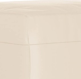 vidaXL Υποπόδιο Μπεζ 60x50x41 εκ. από Ύφασμα Μικροϊνών