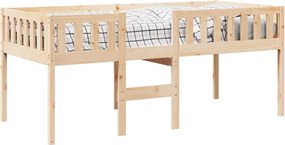 vidaXL Κρεβάτι Παιδικό Χωρίς Στρώμα 90x200 εκ. Μασίφ Πεύκο