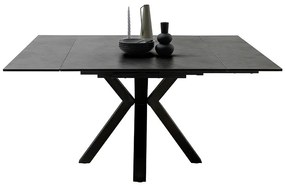 Bali Καρεκλα Relax Μαύρη + Υποπόδιο 83x86x102 cm