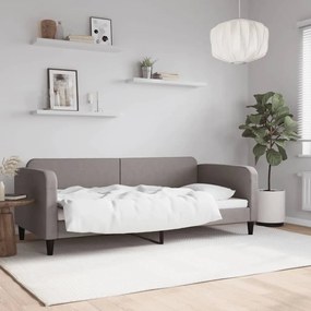 Καναπές Κρεβάτι Taupe 90 x 200 εκ. Υφασμάτινος - Μπεζ-Γκρι