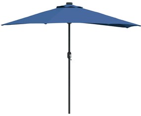 vidaXL Ομπρέλα Κήπου Αζούρ μπλε 294 x 150 x 224 εκ ύφασμα