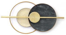 Διακοσμητικό Τοίχου ArteLibre Γεωμετρικά Σχήματα Μέταλλο 105.5x57x9cm