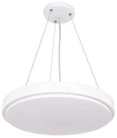 Φωτιστικό Οροφής Casper 61018 Led 76W Φ45cm White GloboStar Πλαστικό