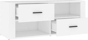 vidaXL Έπιπλο Τηλεόρασης Λευκό 100 x 35 x 40 εκ. Επεξ. Ξύλο