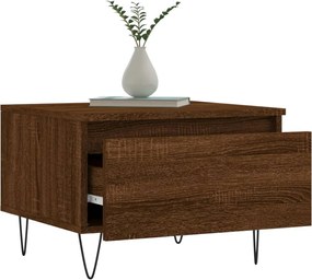 vidaXL Τραπεζάκια Σαλονιού 2 τεμ. Καφέ Δρυς 50x46x35 εκ. Επεξ. Ξύλο