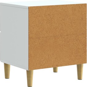 vidaXL Κομοδίνο 2 τεμ. Λευκό 43 x 34,5 x 48 εκ Επεξεργασμένο Ξύλο