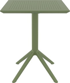 Τραπέζι Πτυσσόμενο SKY Olive Green PP 60x60x74cm
