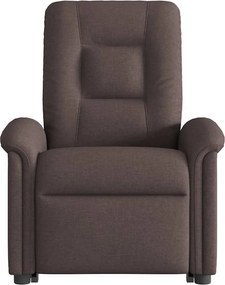 vidaXL Πολυθρόνα Ηλεκτρική Ανακλινόμενη Ανύψωση Σκ. Καφέ Υφασμάτινη