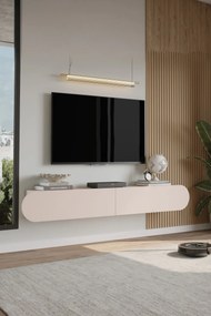 Stewehome Μοντέρνα επιτοίχια βάση τηλεόρασης με οβάλ πόρτα 180x31x30 cm