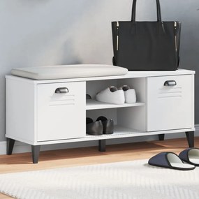 Παπουτσοθήκη VIKEN Λευκή 106x35x45 εκ. από Επεξεργασμένο Ξύλο