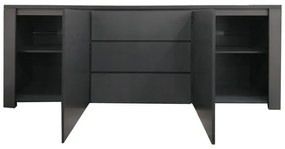 Μπουφές Kalya pakoworld σε ανθρακί απόχρωση 220x49x89.5εκ