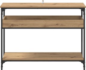 vidaXL Τραπέζι κονσόλας artisan δρυς 100 x 29 x 75 εκ.