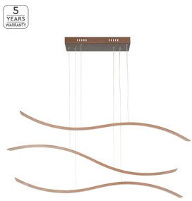 SE LED 120 WAVES PENDANT COFFEE BROWN Β5