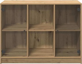 vidaXL Ντουλάπι Artisian Δρυς 102x37x75,5 εκ. από Επεξεργασμένο Ξύλο