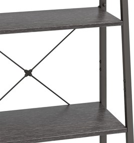 vidaXL Ραφιέρα Όρθια 4 Επιπέδων Μαύρη 56 x 35 x 140 εκ.