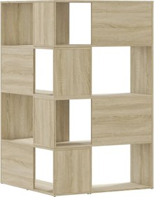 vidaXL Βιβλιοθήκη Γωνιακή 4 Επ. Sonoma Δρυς 85x85x140 εκ Επεξ. Ξύλο