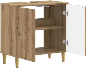 vidaXL Ντουλάπα Νιπτήρα Mπάνιου DELFT Artisan Δρυς