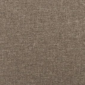 Κεφαλάρι με Πτερύγια Taupe 163x23x118/128 εκ. Υφασμάτινο - Μπεζ-Γκρι