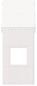vidaXL Οροφή Κρεβατιού Παιδική Λευκό 55x84x132 εκ. Μασίφ Ξύλο Πεύκου