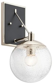 Απλίκα Φωτιστικό Τοίχου 1xE27 Νίκελ Marilyn QN-MARILYN1 Quintiesse Elstead Lighting QN-MARILYN1 Νίκελ Ματ