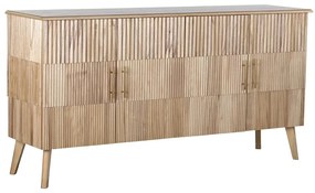 Σκευοθήκη DKD Home Decor Χρυσό Ανοιχτό καφέ Ξυλο παουλόβνια Ξύλο MDF 157 x 40 x 80 cm