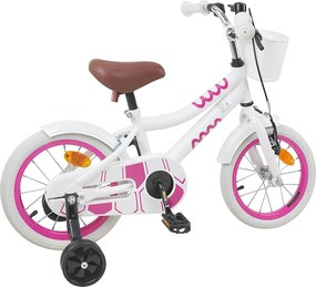 vidaXL Παιδικό Ποδήλατο 12 ίντσες για παιδιά 2-4 ετών Λευκό
