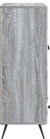vidaXL Πλαϊνό γραφείο Γκρι Sonoma 66 x 34,5 x 95 εκ.