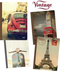 Next vintage 360° τετράδιο flexi 17x25εκ. 2θεμ. 128σελ. - 10 ΤΕΜ