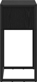 vidaXL End Table Μαύρη Οξυά 100 x 36 x 75 εκ. Επεξεργασμένο ξύλο